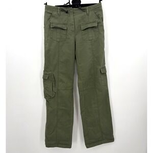Brandy Melville Olive Green Kim Cargo Pants Women's Size 28 Utility Style
